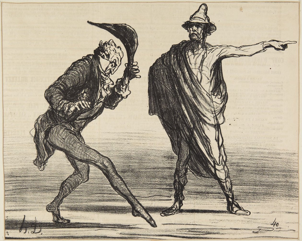 «Como se ve, ahora mismo en la Toscana...» de Honoré Daumier