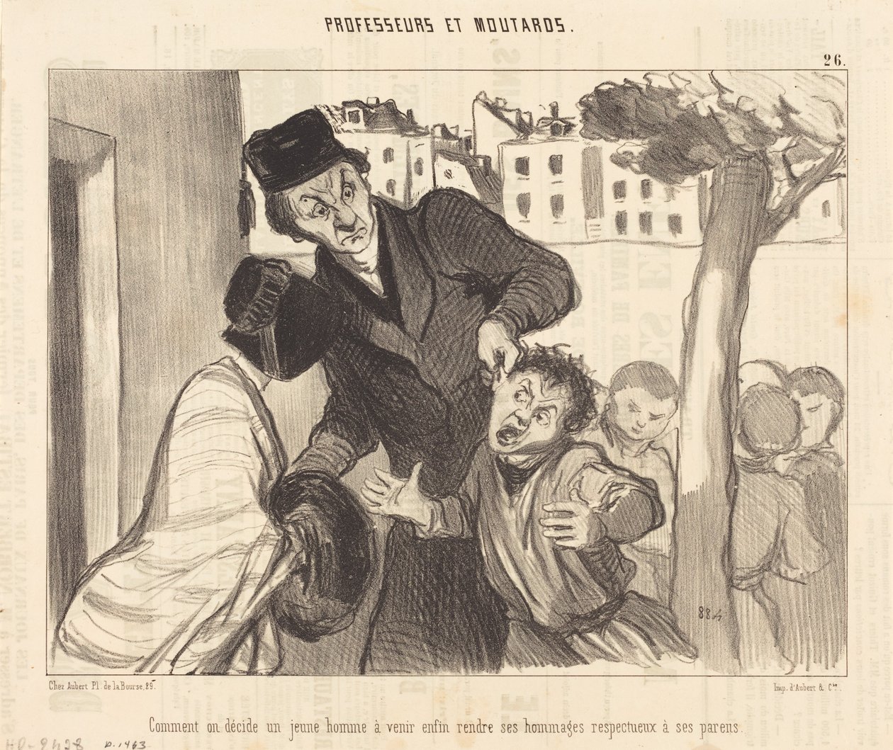 Cómo decidir a un joven a venir... de Honoré Daumier