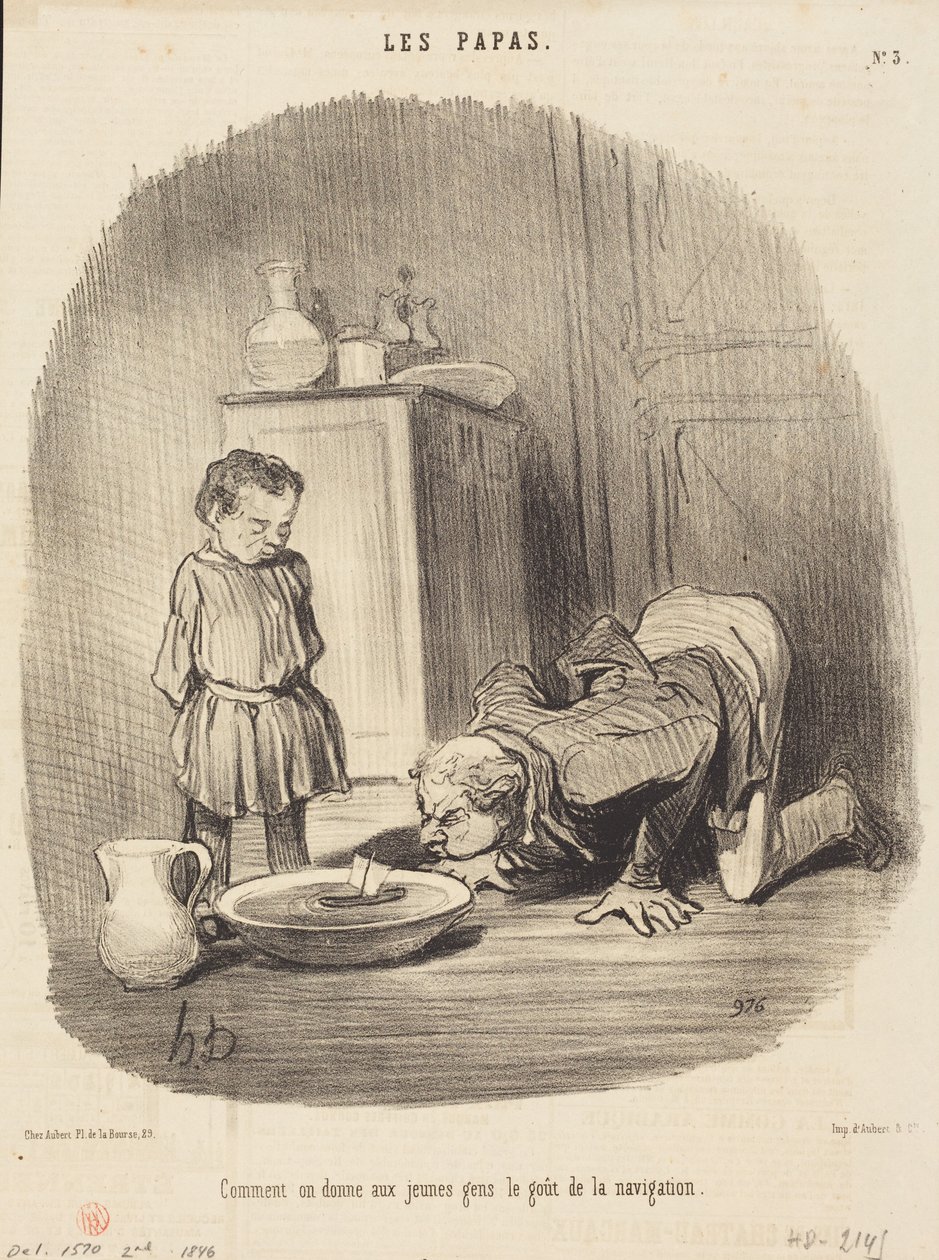 Cómo se transmite... la pasión por la navegación de Honoré Daumier