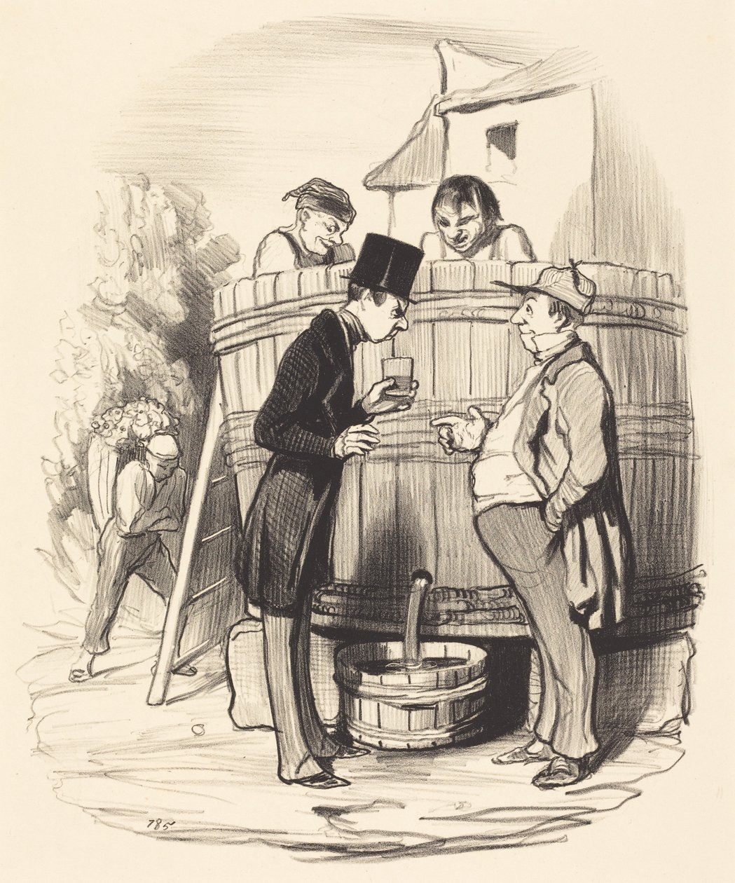 ¿Qué os parece este vinito... de Honoré Daumier