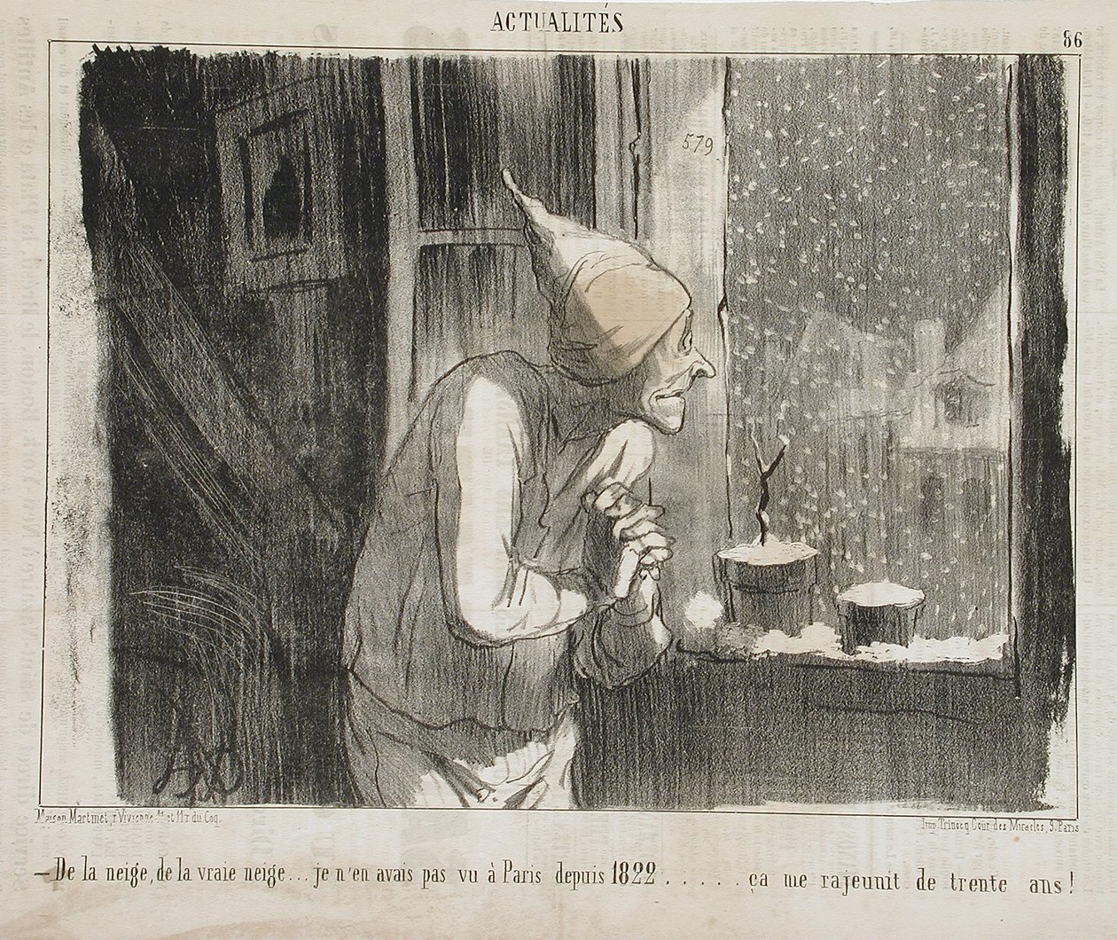 Nieve, nieve de verdad... de Honoré Daumier