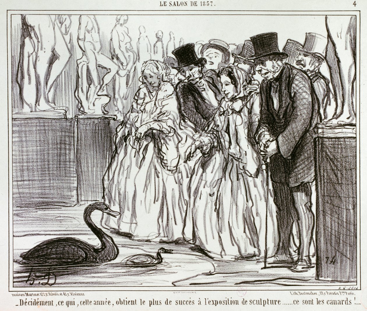 Decididamente, lo que este año obtiene mayor éxito en la exposición de escultura... / 4. de Honoré Daumier