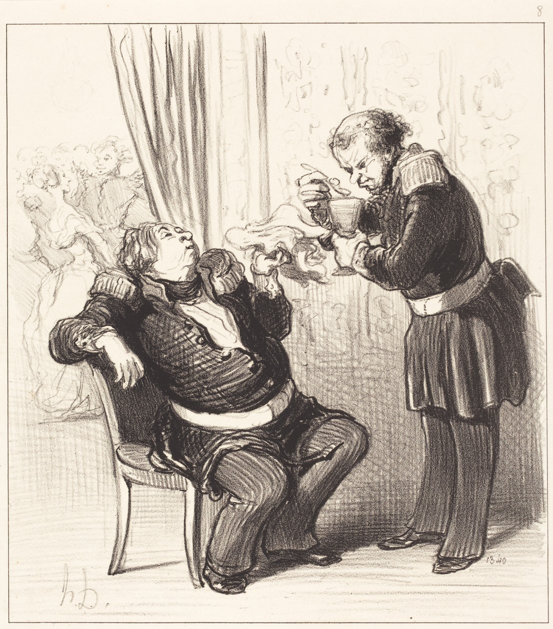 ¡Definitivamente nos estamos divirtiendo demasiado, Guillochard!... de Honoré Daumier