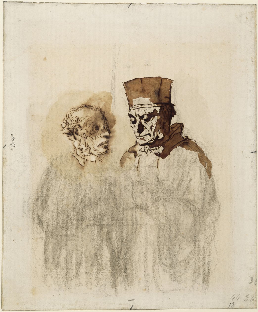 El abogado y su cliente de Honoré Daumier