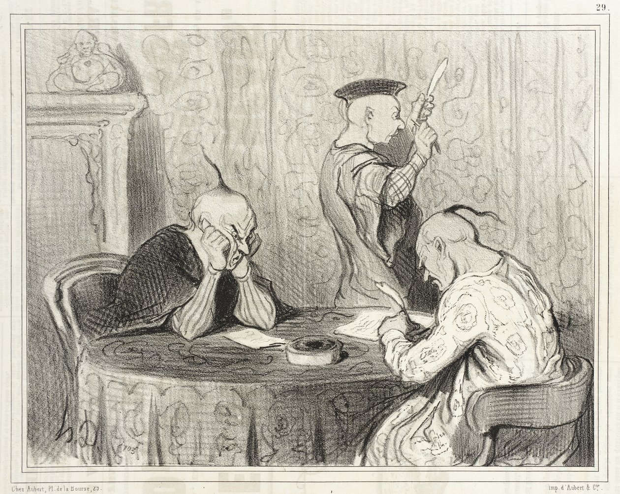 Autores sin profundidad de Honoré Daumier
