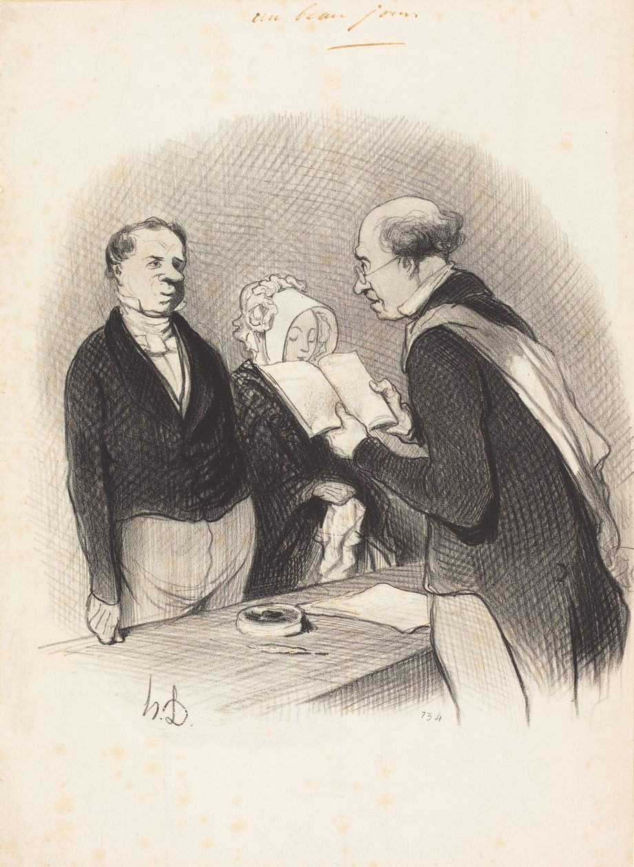 Ante el señor alcalde de Honoré Daumier