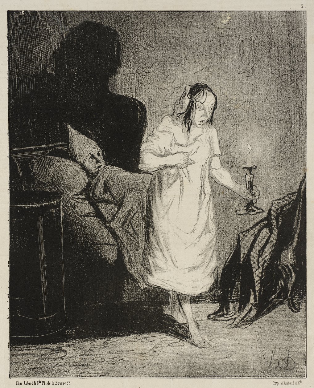 Dime, Bichette ... ¿en qué estás pensando ...? de Honoré Daumier