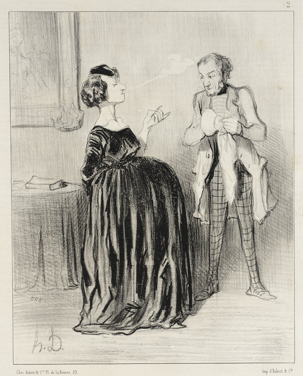 Oye... mi marido... me apetece mucho llamar a mi amor... de Honoré Daumier