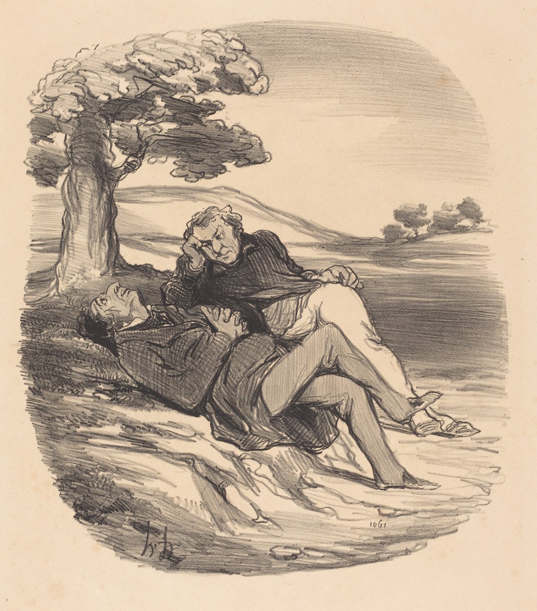 Dulce ocio de un ferretero retirado del comercio... de Honoré Daumier