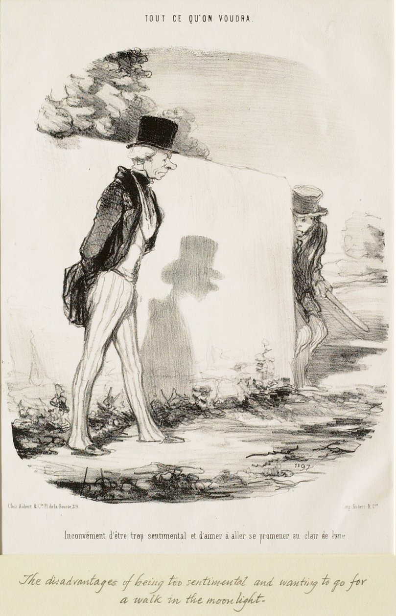 El inconveniente de ser demasiado sentimental... de Honoré Daumier