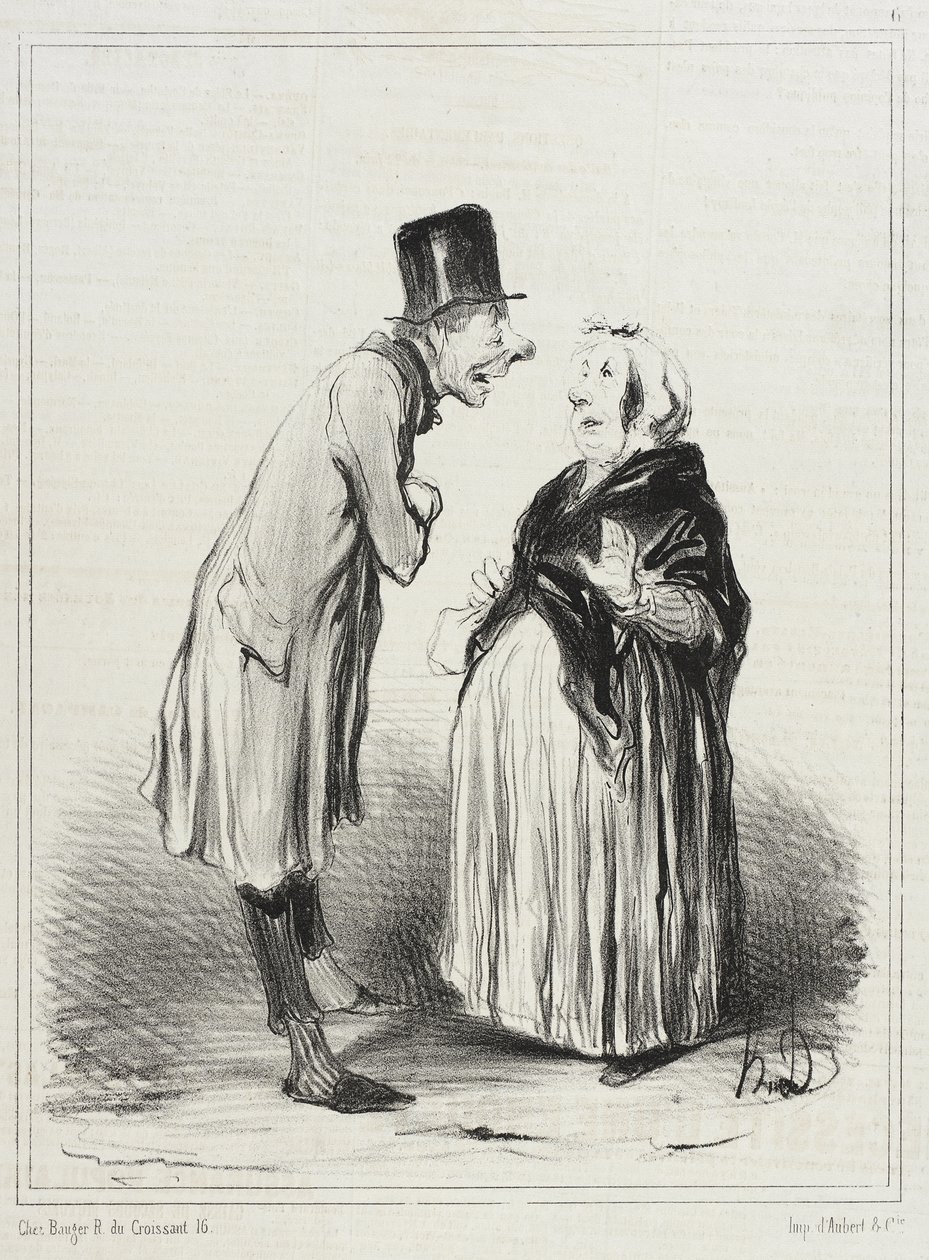 ¡Pues sí! Es tal y como os digo, la pequeña... de Honoré Daumier