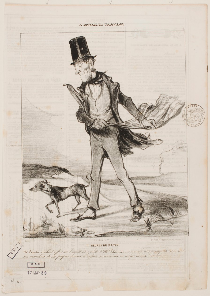 Las once de la mañana de Honoré Daumier