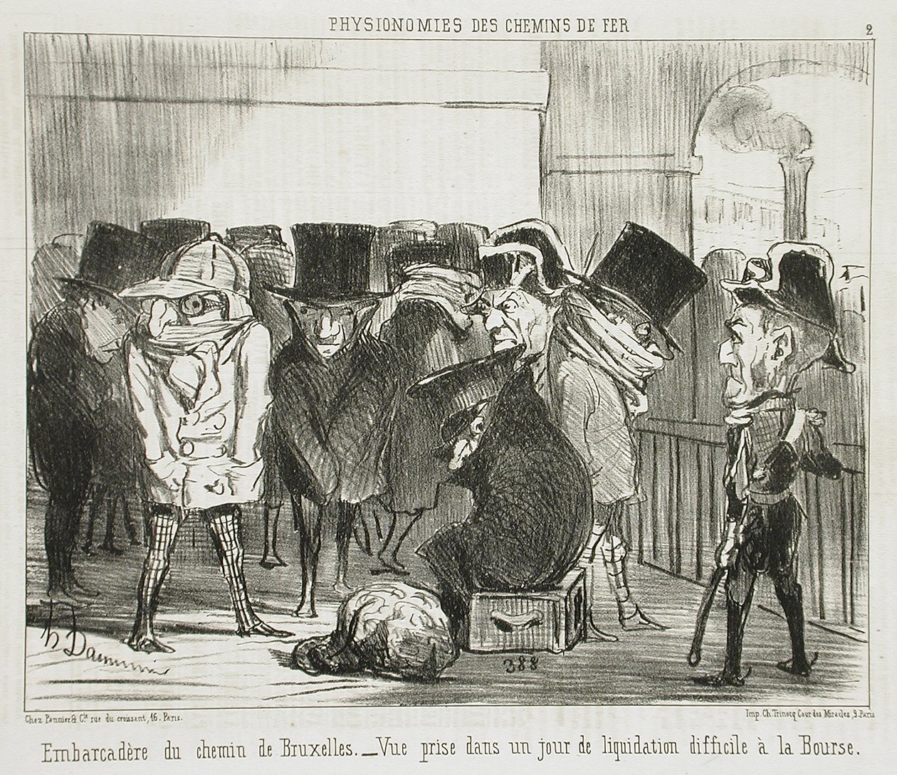 Embarcadero del camino de Bruselas de Honoré Daumier
