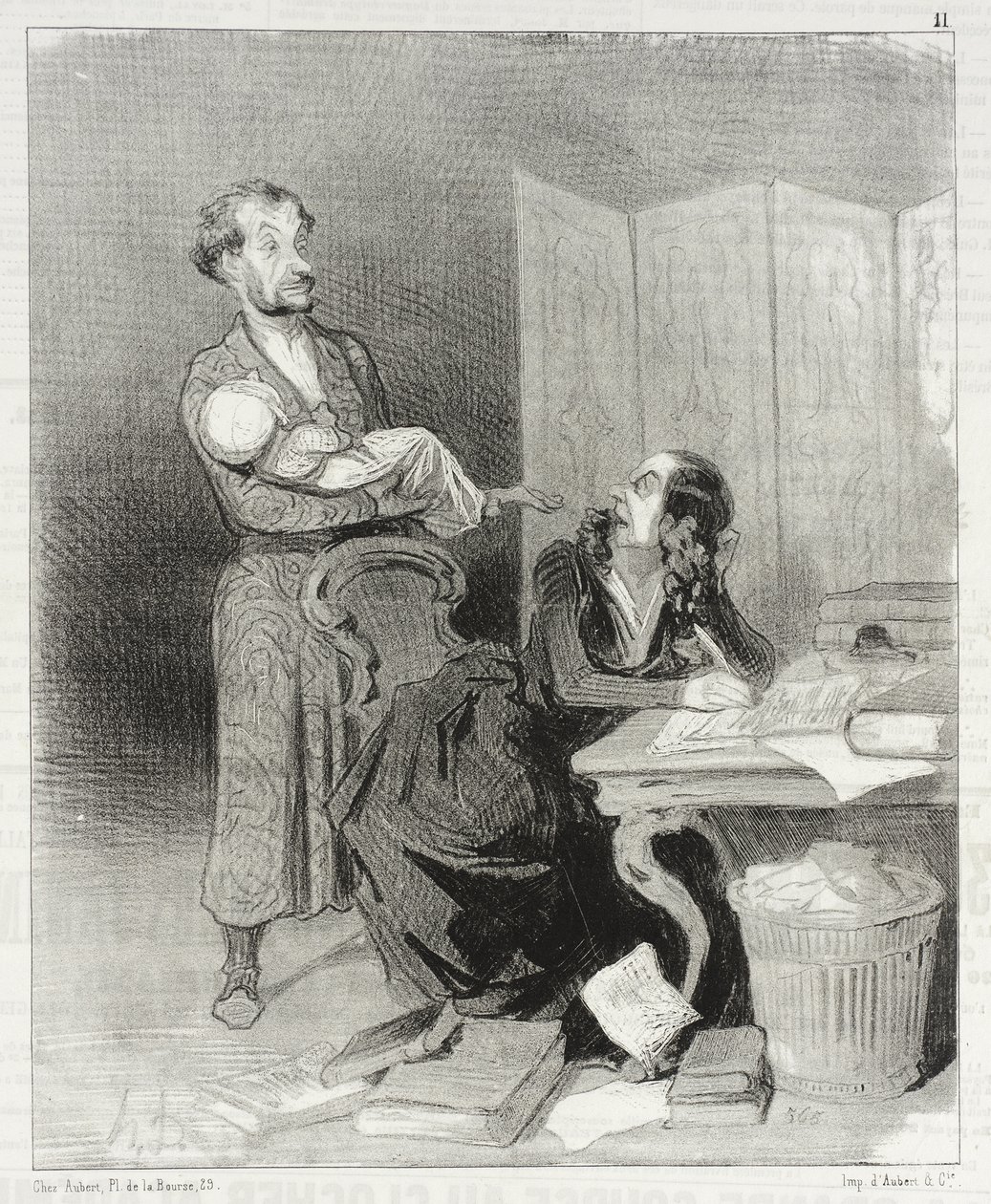 Llévense eso más lejos ... es imposible trabajar ... de Honoré Daumier