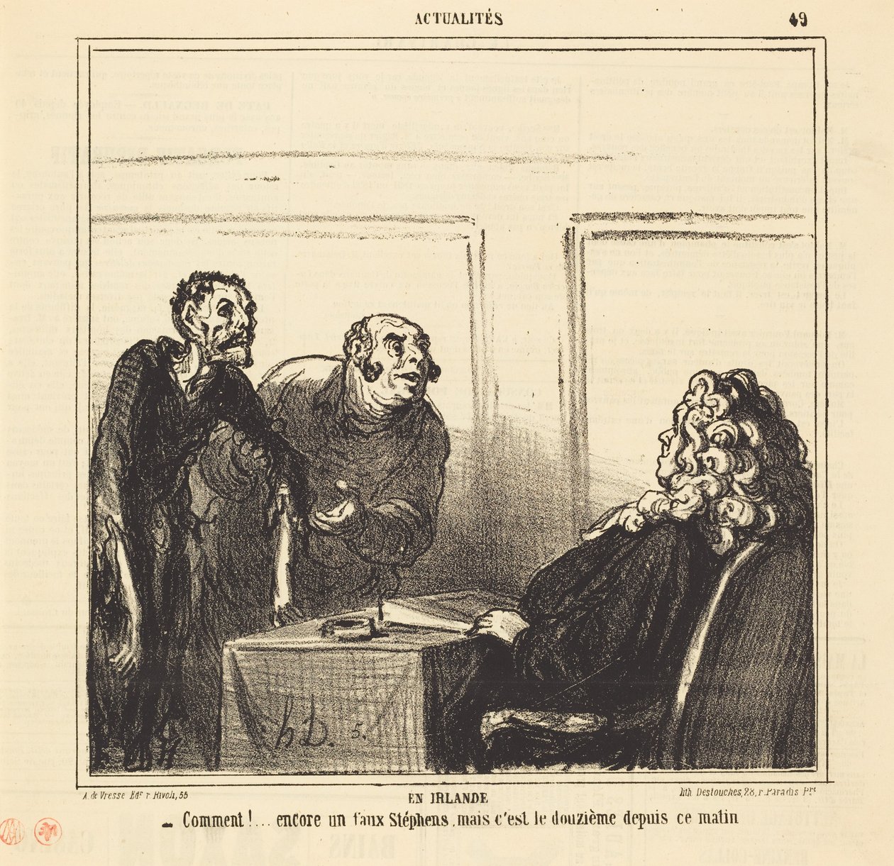 En Irlanda de Honoré Daumier