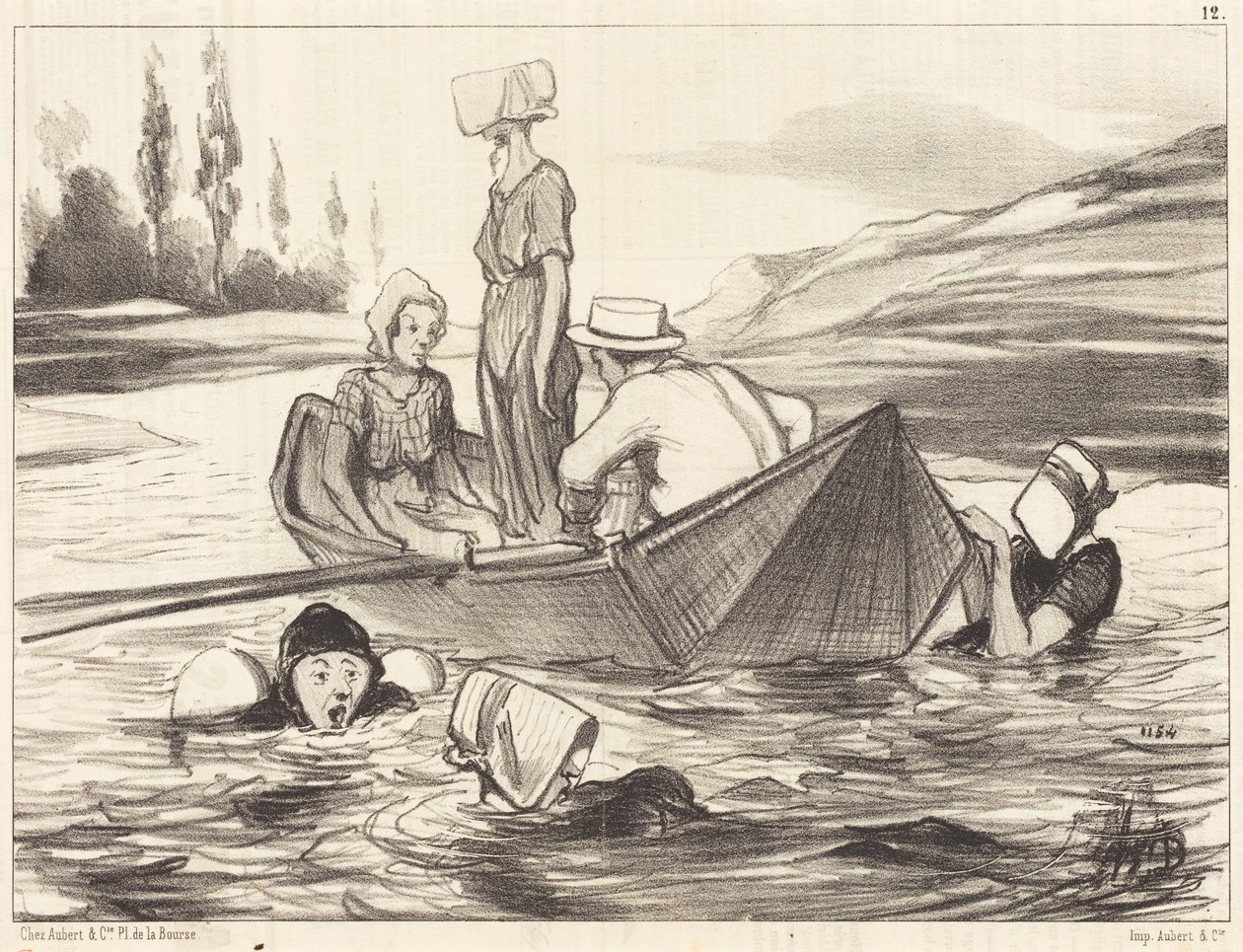 En mar abierto de Honoré Daumier