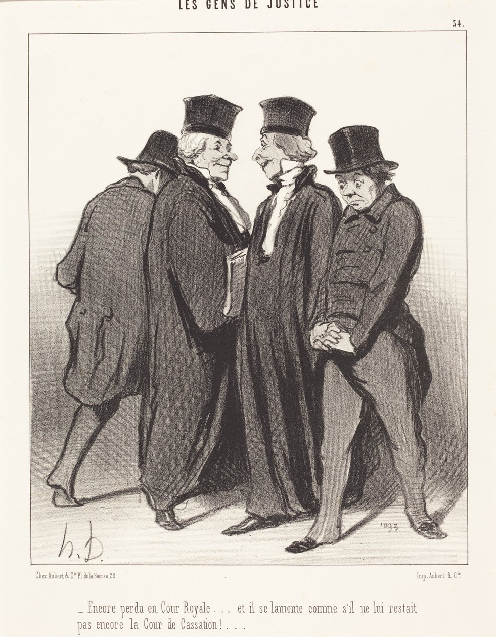 Otra derrota en el Tribunal Real... y ya se está quejando... de Honoré Daumier