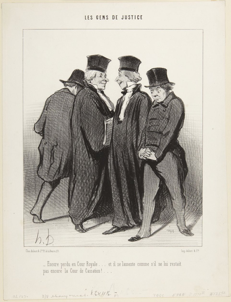 Otra derrota en el Tribunal Real..., número 34 de la serie «La gente de la Justicia» de Honoré Daumier