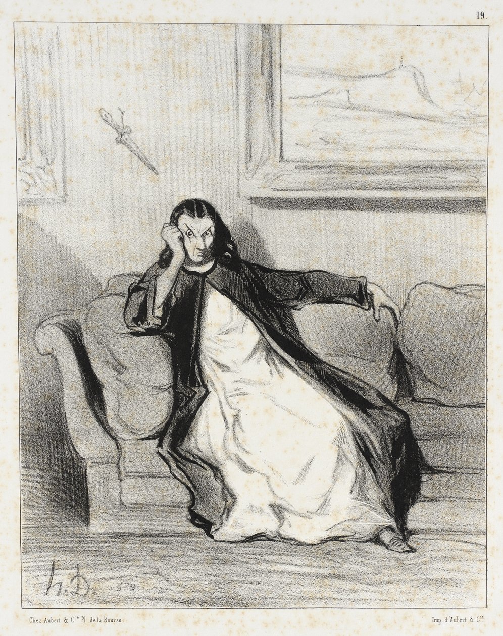 ¡Maldita sea!... ¡Me han pitado!... de Honoré Daumier