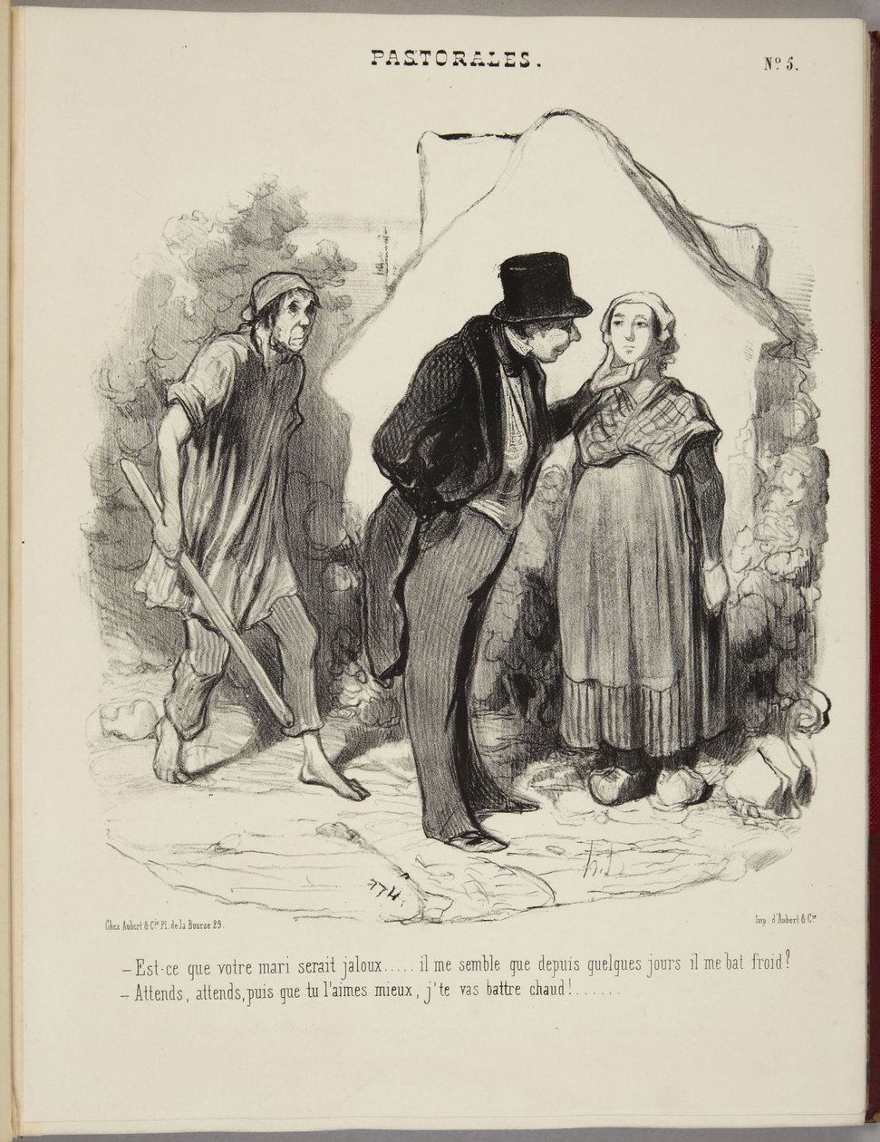 ¿Estaría celoso su marido...? de Honoré Daumier