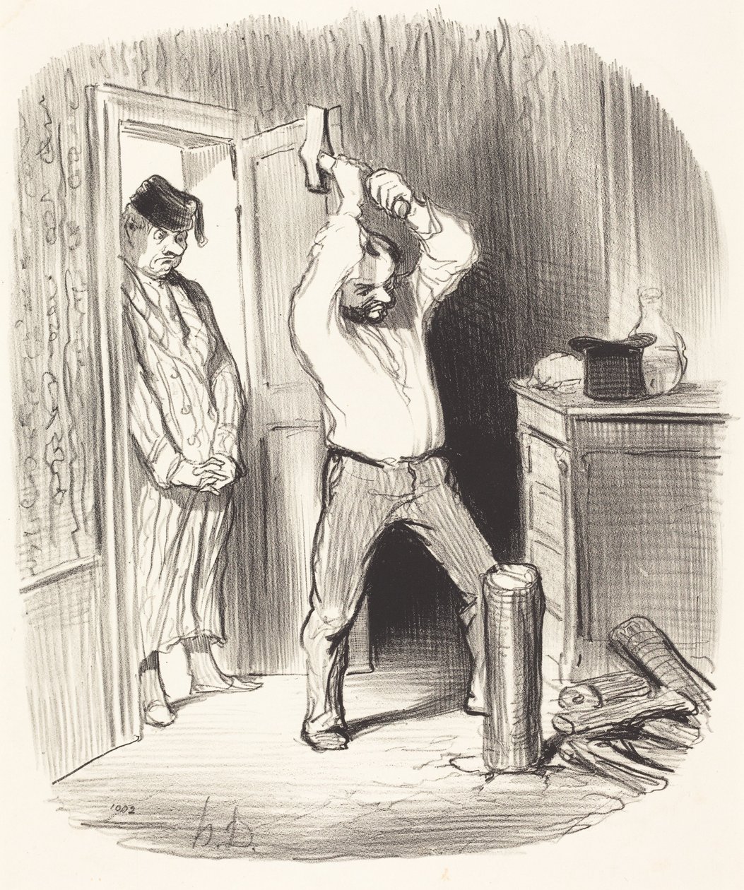 ¿Le está permitido a Dios... partir leña... de Honoré Daumier