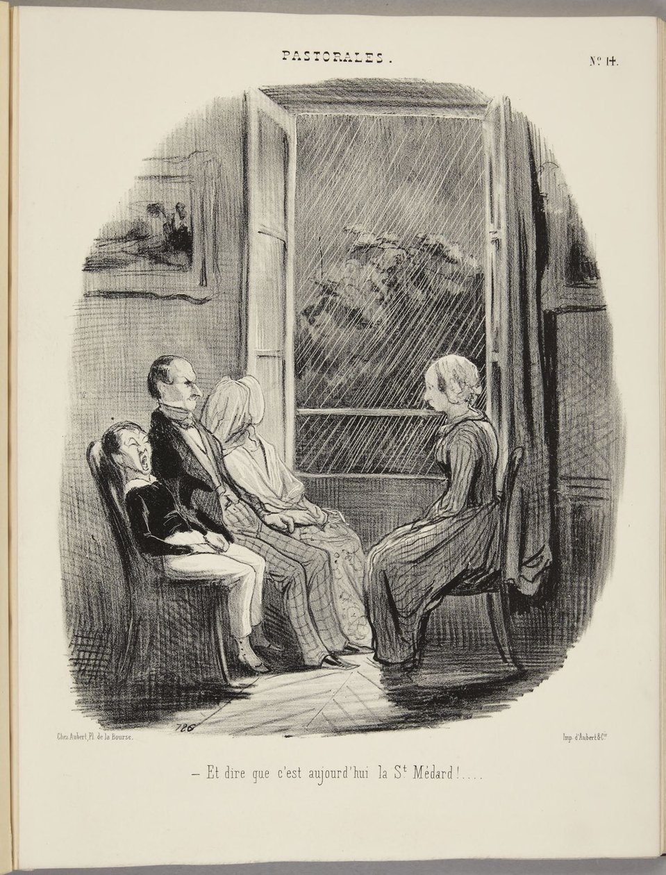 ¡Y pensar que hoy es el día de San Médard! de Honoré Daumier