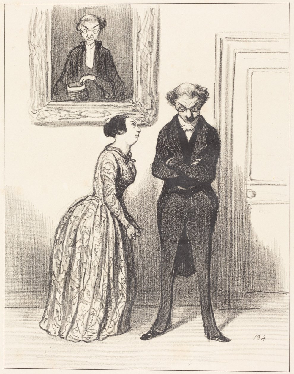 Y pensar que ya van tres... ¡a los que, a pesar de haber sido acusados, no he podido conseguir que sean condenados!... de Honoré Daumier