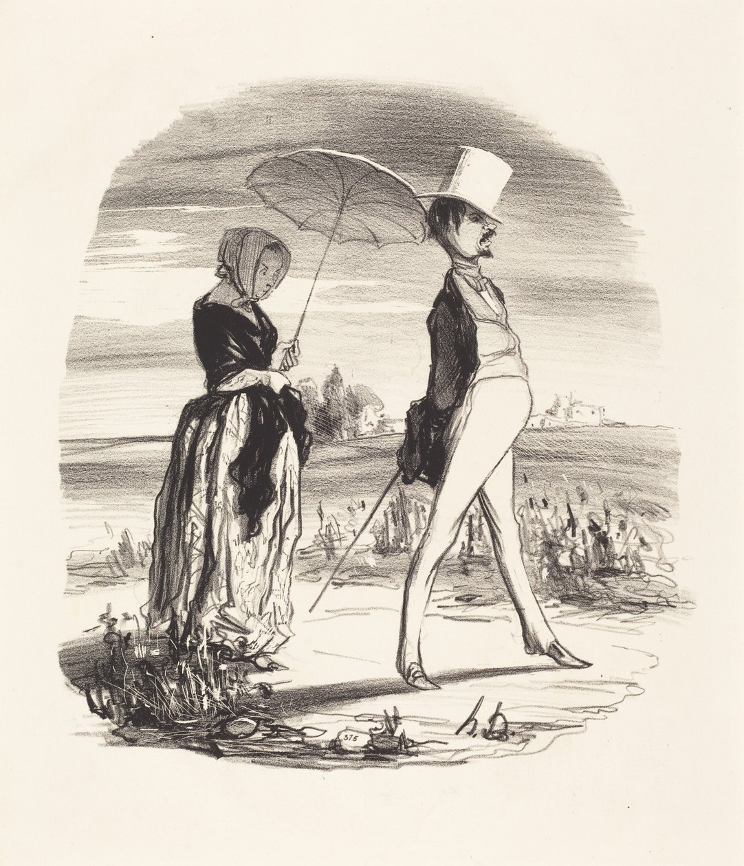 Y a eso se le llama «navegar por el río de la vida»... de Honoré Daumier