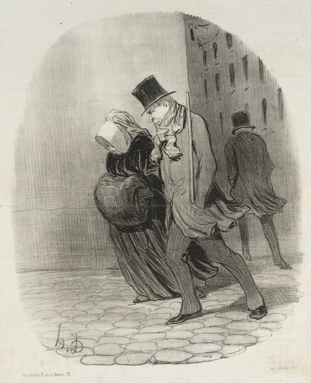 Ocho grados bajo cero de Honoré Daumier