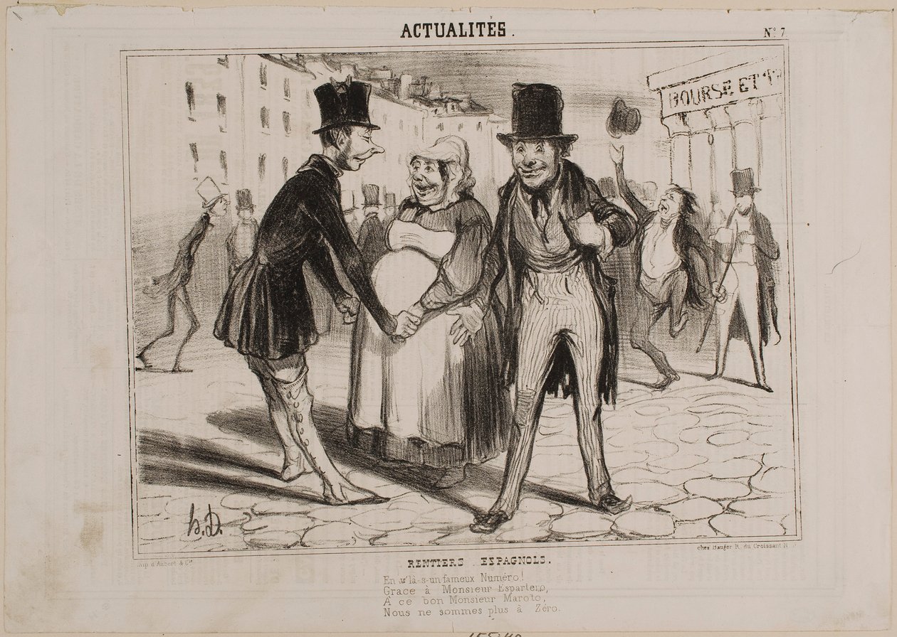 INVERSORES EN ACCIONES ESPAÑOLAS de Honoré Daumier