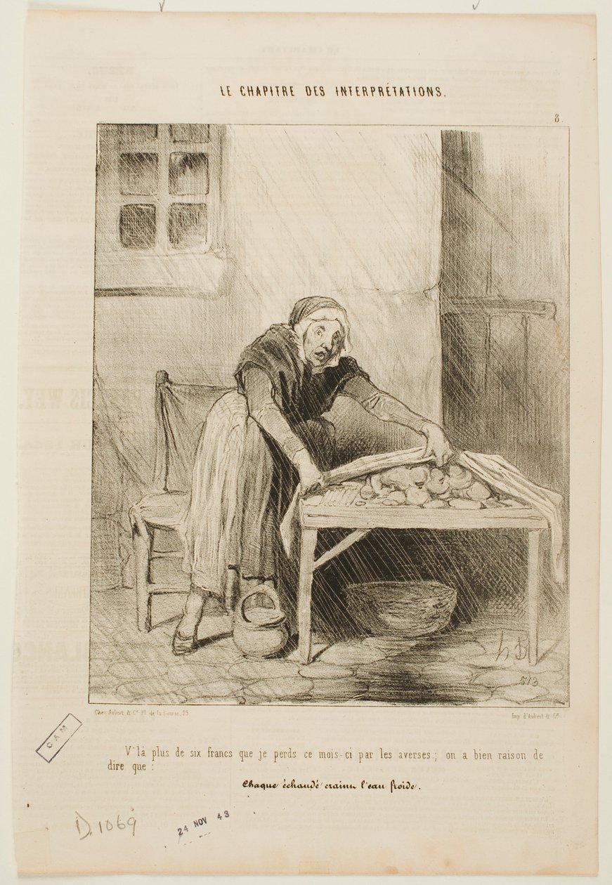 Este mes perdí más de seis francos a causa de los chaparrones repentinos de Honoré Daumier