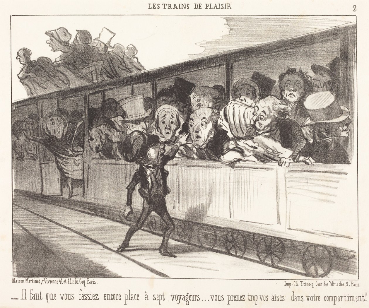 Tienen que hacer sitio otra vez... de Honoré Daumier