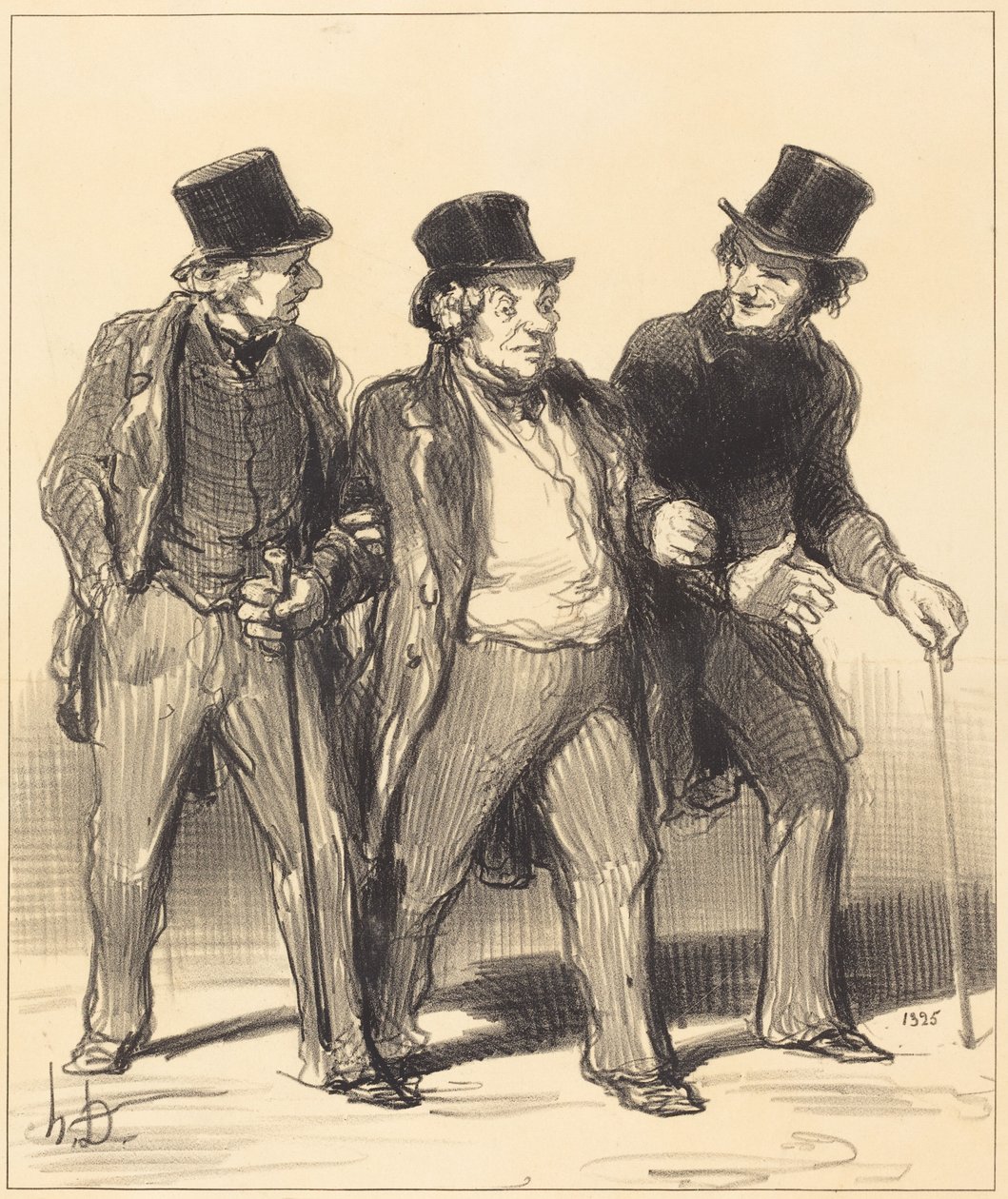 Me parece que veo... un... perro... sin bozal!... de Honoré Daumier