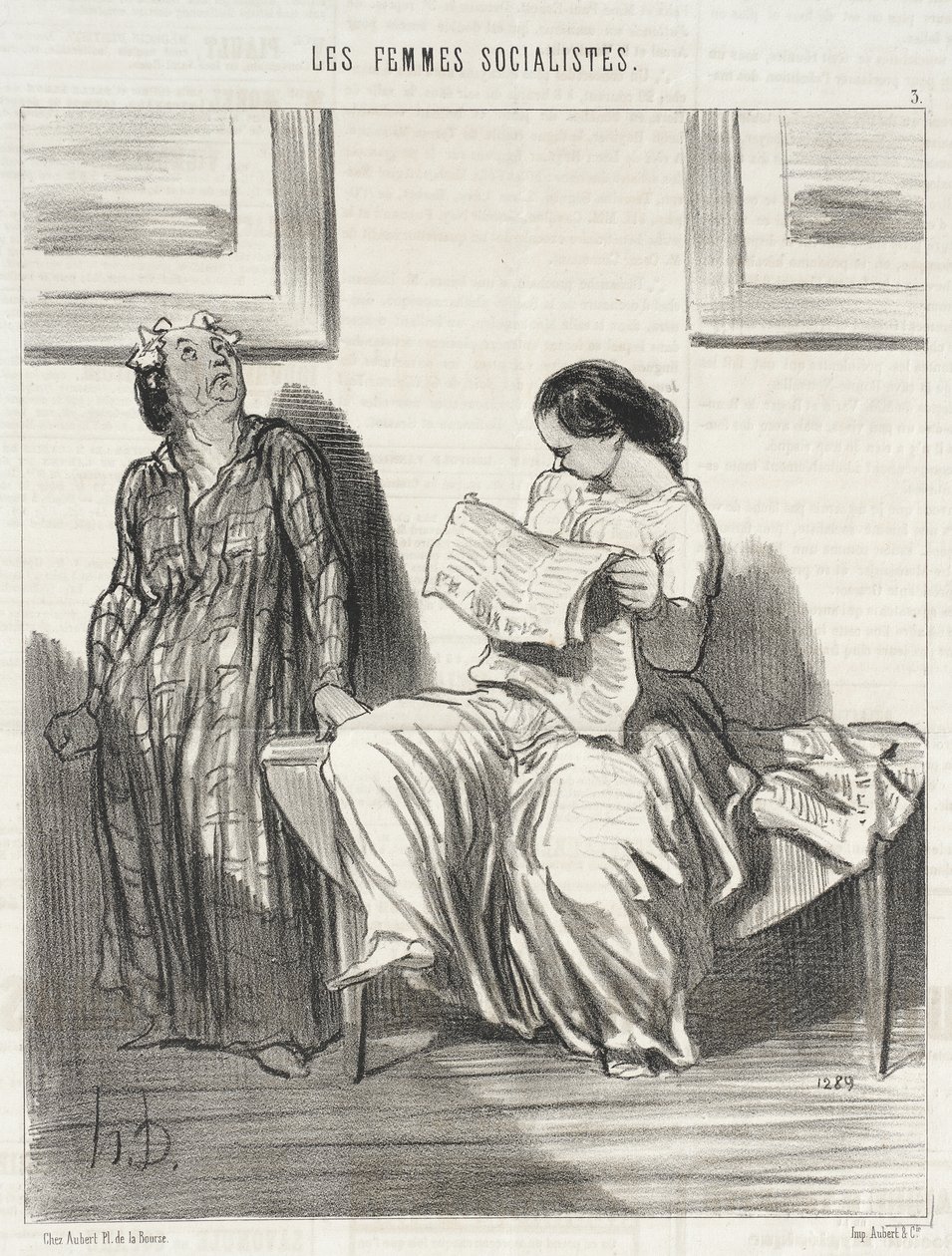 Parece que los clubes van a... cerrar... de Honoré Daumier