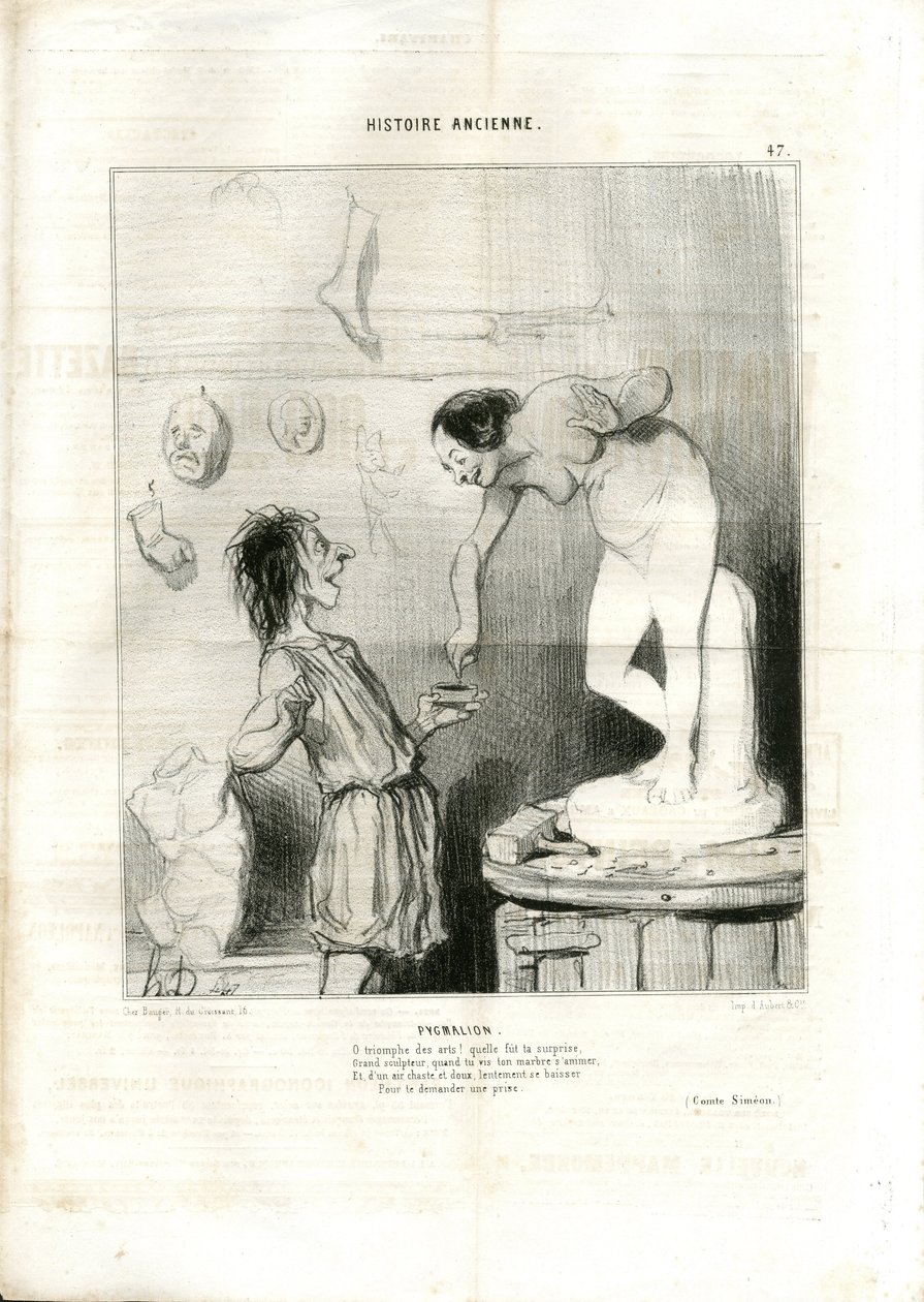 Ilustración de Honoré Daumier (1808-1879) en Le Charivari de Honoré Daumier