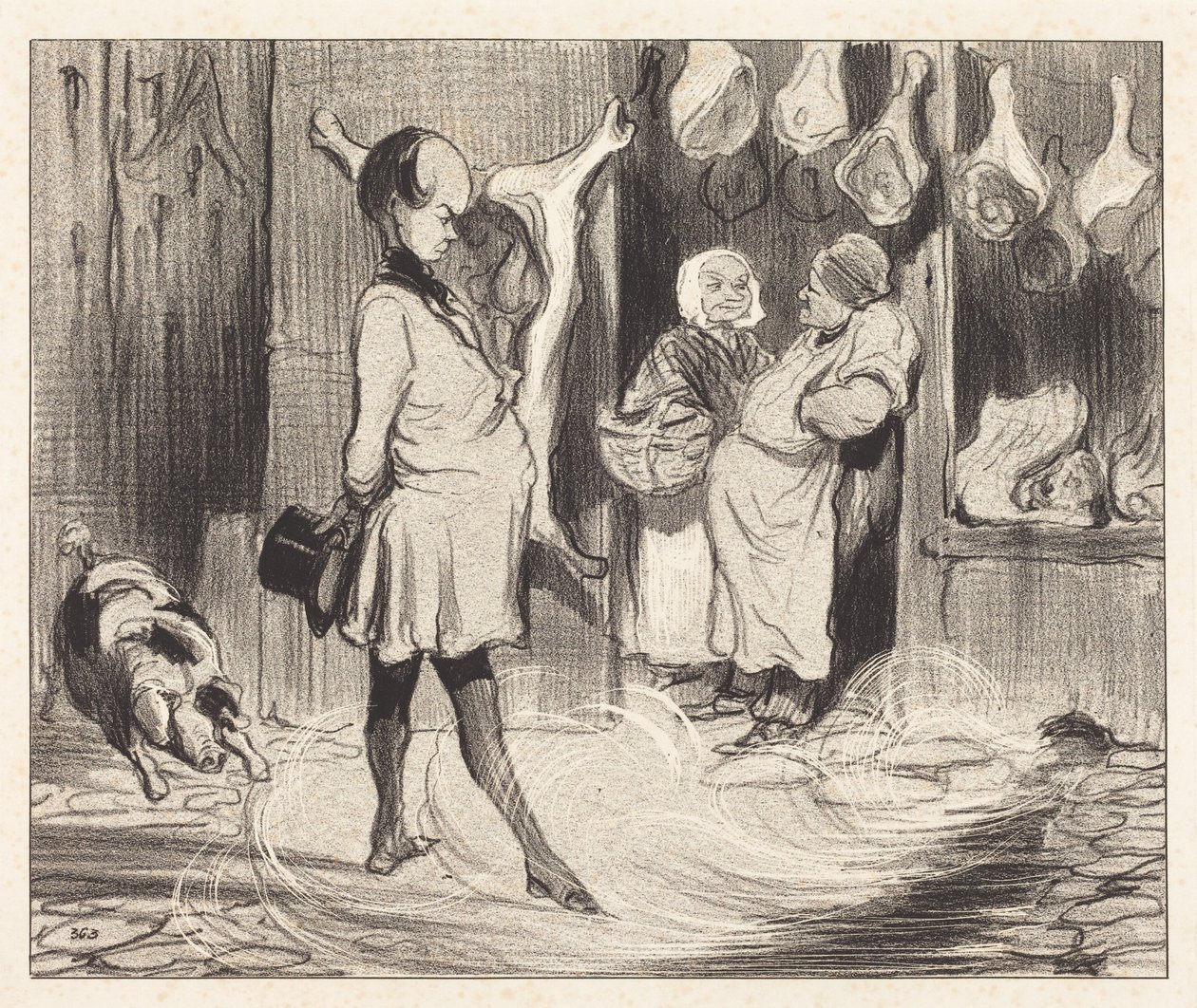 Impresiones de viaje de un gran poeta de Honoré Daumier