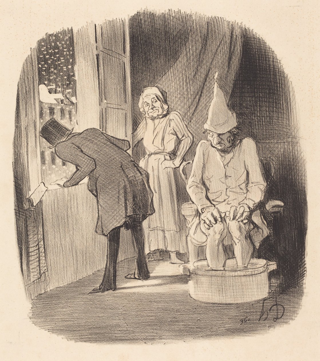 Inconveniente de poner en alquiler su vivienda... de Honoré Daumier