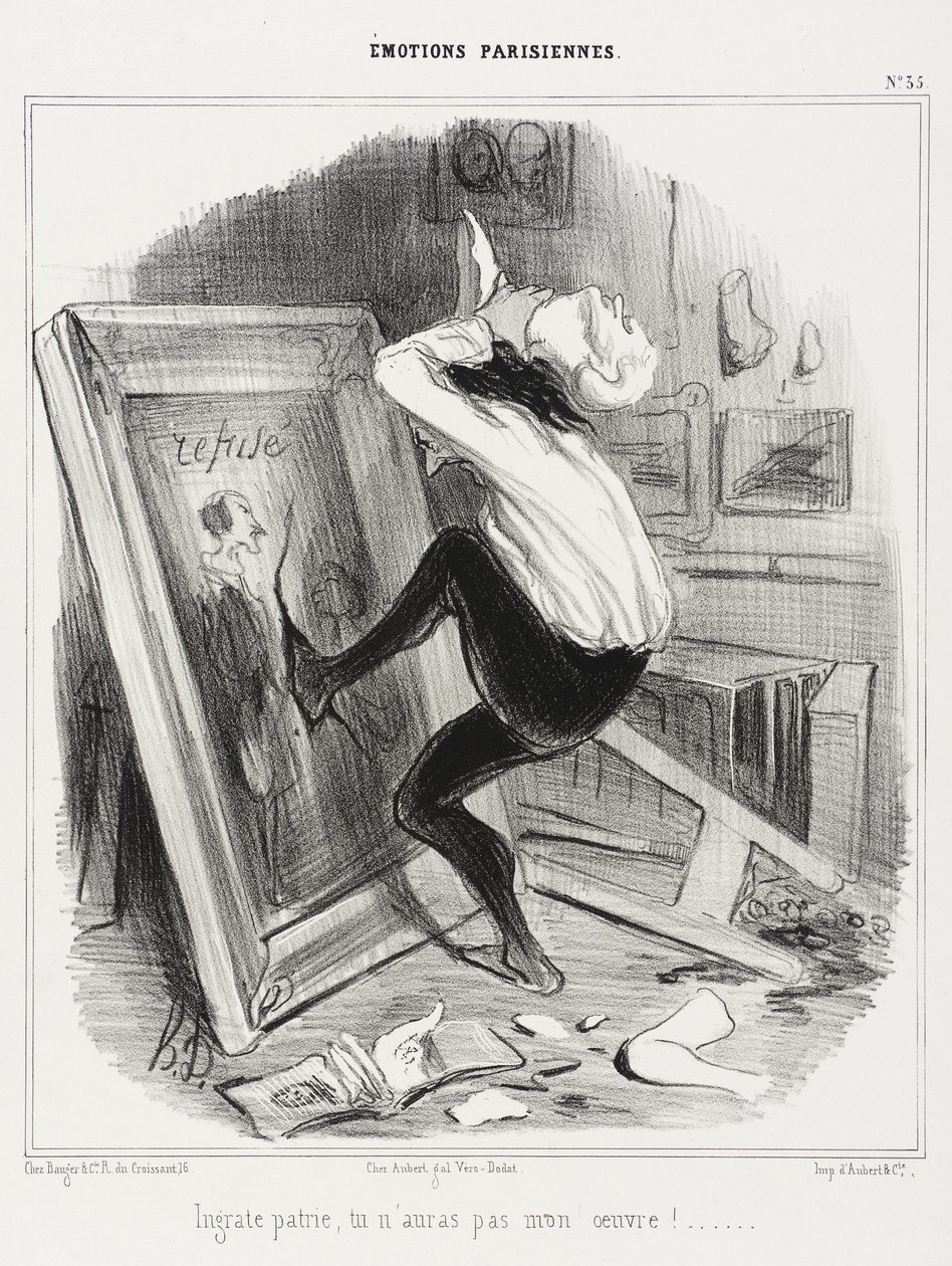 ¡Patria ingrata, no tendrás mi obra!... de Honoré Daumier