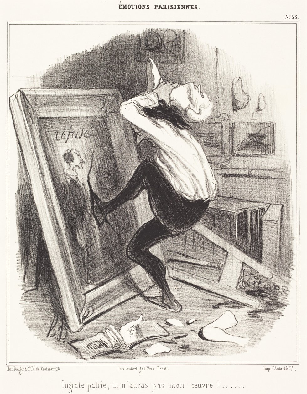 Patria ingrata, no tendrás mi obra!... de Honoré Daumier