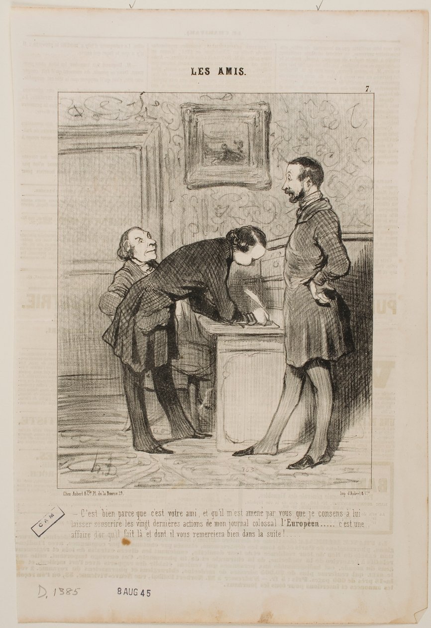Es solo porque es tu amigo... de Honoré Daumier
