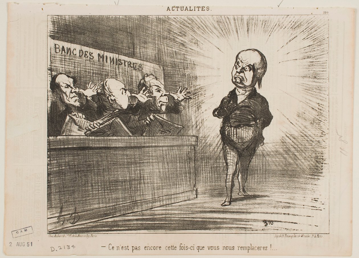 Todavía no te toca a ti sustituirlos. de Honoré Daumier