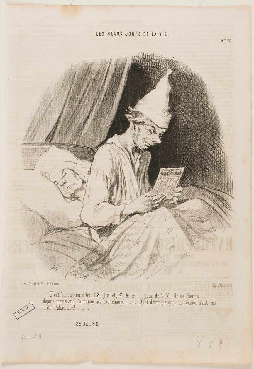 Hoy es 28 de julio, día de Santa Ana, … de Honoré Daumier