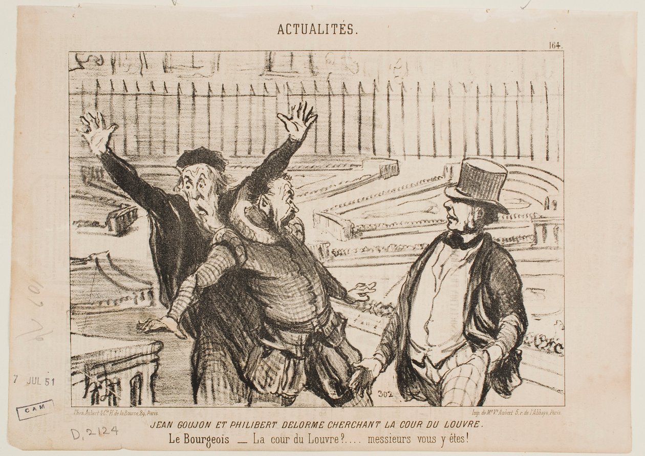 JEAN GOUJON Y PHILIBERT DELORME de Honoré Daumier