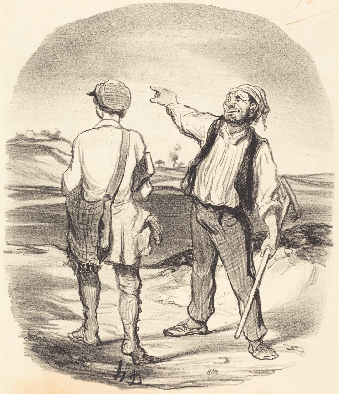 ¡Vi una liebre... hace ocho días! de Honoré Daumier