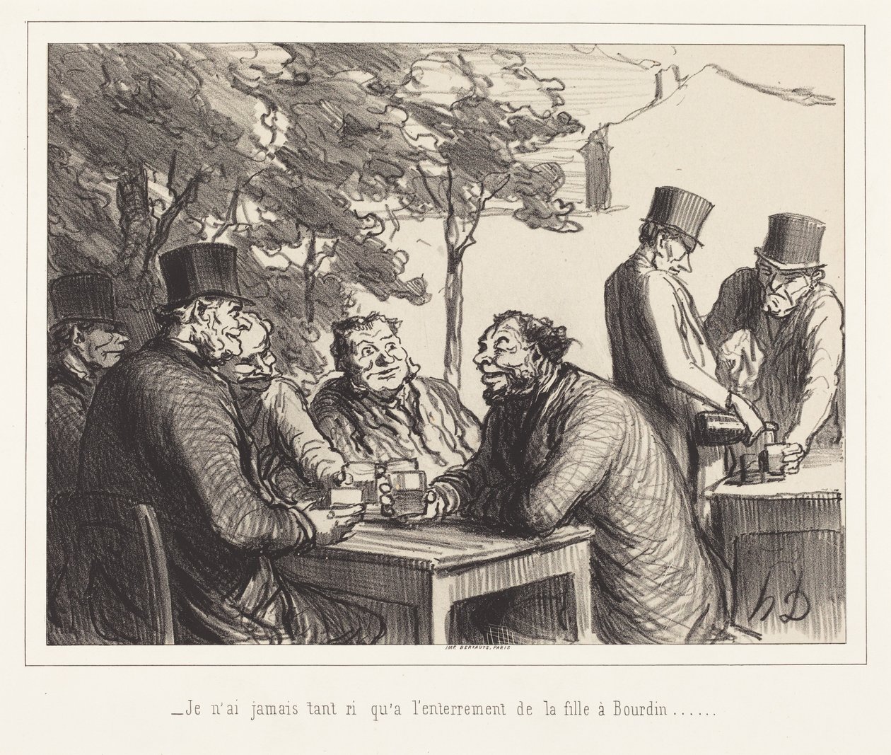 Nunca me he reído tanto como en el funeral de la hija de Bourdin... de Honoré Daumier