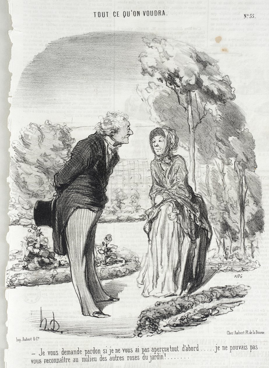 Le pido perdón si no la he visto... de Honoré Daumier