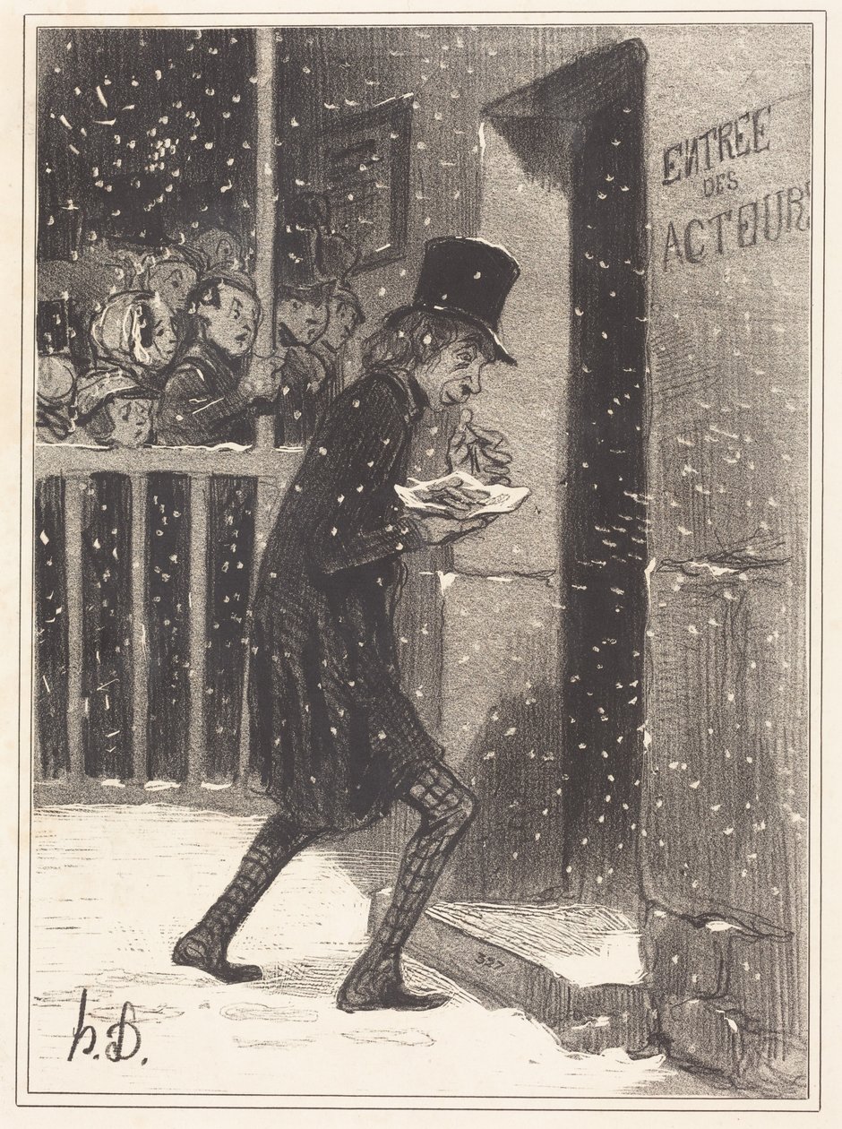El actor de los Funambules de Honoré Daumier
