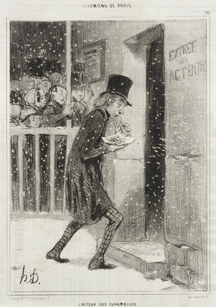 El actor de los Funambules de Honoré Daumier
