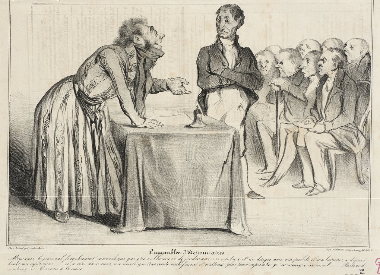La asamblea de accionistas de Honoré Daumier
