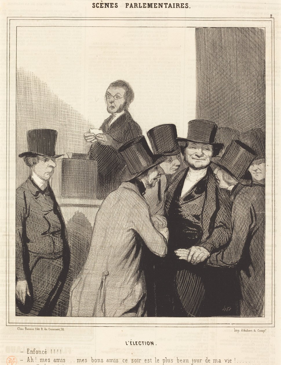 Las elecciones de Honoré Daumier